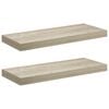 vidaXL v&aelig;ghylder 2 stk. 60x23,5x3,8 cm MDF egetr&aelig;sfarve
