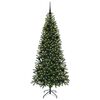 vidaXL Kunstigt juletr&aelig; med 300 LED'er Gr&oslash;n 180 cm PE og PVC