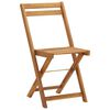 vidaXL foldbart bistrosæt 3 dele med hynder massivt akacietræ