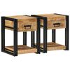 vidaXL sengeskabe 2 stk 40x40x50 cm massivt ru mangotr&aelig;