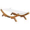 vidaXL loungeseng 100x188,5x44 cm b&oslash;jet tr&aelig; cremefarvet
