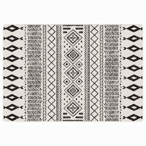 vidaXL gulvt&aelig;ppe 160x230 cm inde/ude skridsikkert kort luv flerfarvet