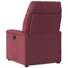 vidaXL eldrevet massagestol stof vinrød