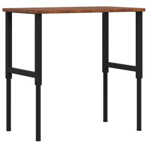 vidaXL arbejdsb&aelig;nk 100x60x(71,5-98) cm massivt egetr&aelig; rektangul&aelig;r
