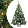 vidaXL Kunstigt juletr&aelig; med 300 LED'er Gr&oslash;n 210 cm PE og PVC