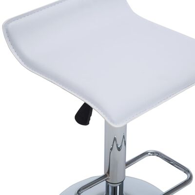 vidaXL barstole 2 stk. kunstlæder hvid