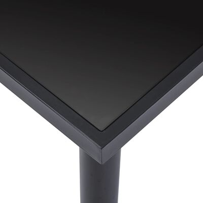 vidaXL spisebordssæt 11 dele kunstlæder grå