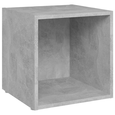 vidaXL tv-bord 37x35x37 cm konstrueret træ betongrå