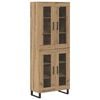 vidaXL Highboard 2 pcs Artisan Egetr&aelig; 69,5 x 34 x 180 cm