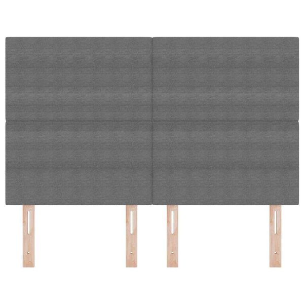 vidaXL Hovedg&aelig;rde med hovedg&aelig;rde Lysegr&aring; 160 cm Faux l&aelig;der