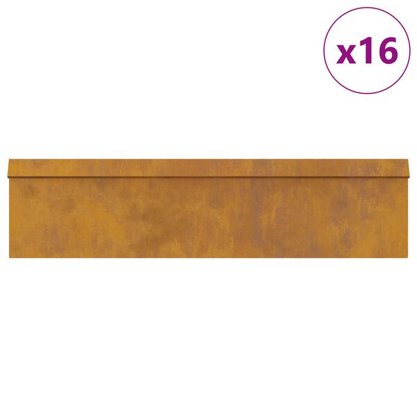 vidaXL Sneglehegn 20 pcs Rusten Cortenst&aring;l