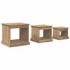 vidaXL Sofabord 3 pcs Artisan Egetr&aelig; 48 x 45 x 45 cm Konstrueret tr&aelig;