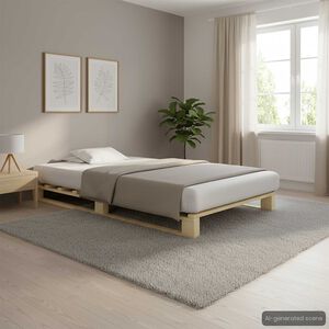 vidaXL palleseng massivt fyrretr&aelig; 90 x 200 cm