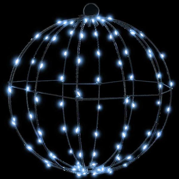 vidaXL Bold med 192 LED'er 2 pcs Kold hvid 30 cm Metal