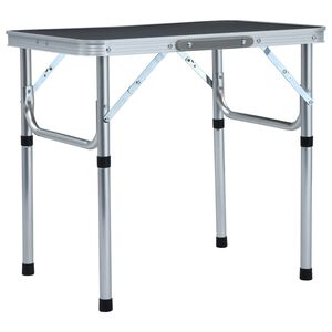 vidaXL foldbart campingbord 60x45 cm aluminium gr&aring;