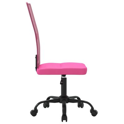 vidaXL kontorstol med justerbar højde meshstof pink