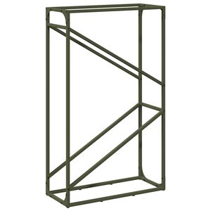 vidaXL br&aelig;ndestativ 60x25x100 cm koldvalset st&aring;l olivengr&oslash;n