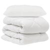 vidaXL Dynebetr&aelig;k S&aelig;t med pude 2 stk. Hvid Microfiber