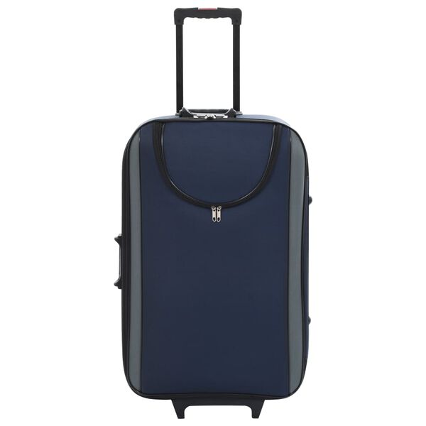 vidaXL kufferter 3 stk. bl&oslash;dt oxfordstof marinebl&aring;