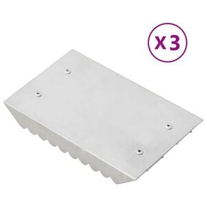 vidaXL strigler 3 stk. aluminium s&oslash;lvfarvet