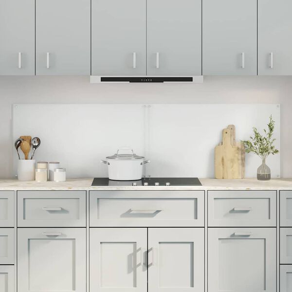vidaXL K&oslash;kkenbacksplash 2 pcs Transparent 90 x 50 cm h&aelig;rdet glas