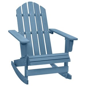 vidaXL Adirondack-gyngestol massivt grantr&aelig; bl&aring;