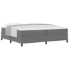 vidaXL Box spring seng Lysegr&aring; 200 x 200 cm Velourstof