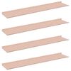 vidaXL Sv&aelig;vende hylde V&aelig;gmonteret 4 pcs Lyser&oslash;d 100 x 18 x 2,5 cm St&aring;l