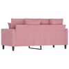 vidaXL 2-personers sofa 140 cm fl&oslash;jl lyser&oslash;d