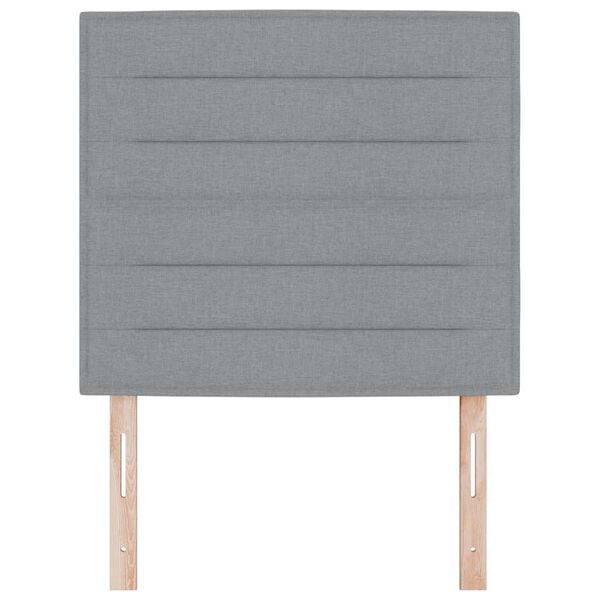 vidaXL Hovedg&aelig;rde med hovedg&aelig;rde Lysegr&aring; 80 cm Faux l&aelig;der