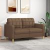 vidaXL 2-personers sofa 140 cm stof brun