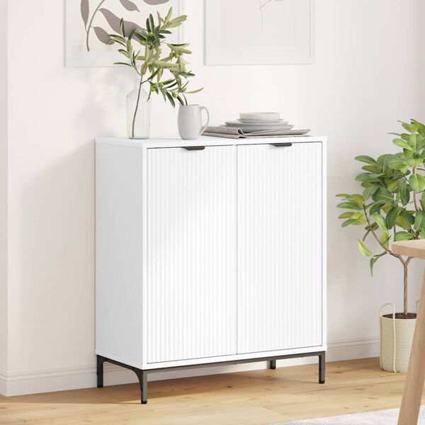 vidaXL Sideboard Hvid 69,5 x 33 x 82 cm Konstrueret træ