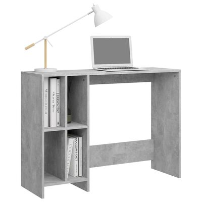 vidaXL skrivebord 102,5x35x75 cm konstrueret træ betongrå