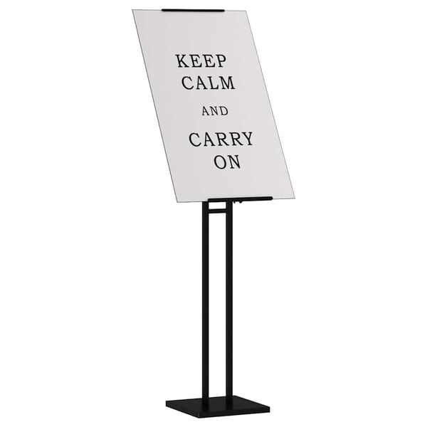 vidaXL Messesk&aelig;rme 2 pcs Sort 26,5 x 26,5 x 150 cm St&aring;l