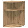 vidaXL Endebord Artisan Egetr&aelig; 39,7 x 39,7 x 60 cm Konstrueret tr&aelig;