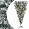 vidaXL Omvendt Kunstig H&aelig;ngende Juletr&aelig; 150 cm 150 LED'er Varm hvid