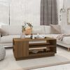 vidaXL sofabord 102x55x43 cm konstrueret tr&aelig; brun egetr&aelig;sfarve