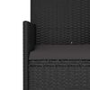 vidaXL lounges&aelig;t til haven 4 dele med hynder polyrattan sort