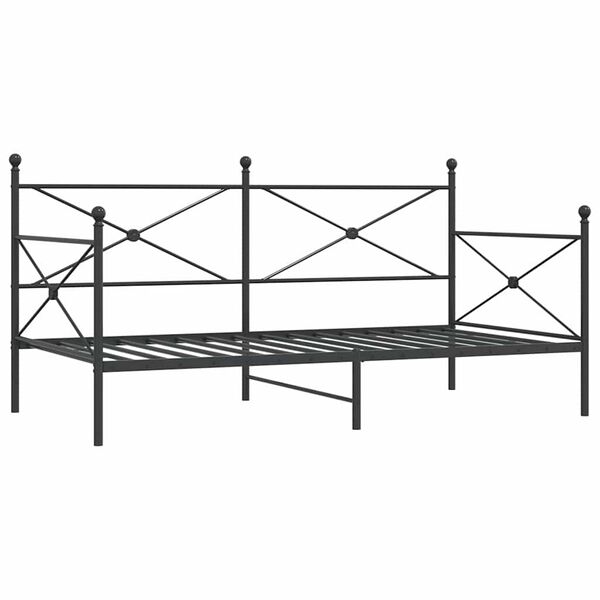 vidaXL daybed uden madras 107x203 cm stål sort