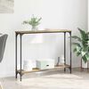 vidaXL Konsolbord Artisan Egetr&aelig; 100 x 22,5 x 75 cm Konstrueret tr&aelig;