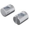 vidaXL T&oslash;nde m&oslash;trikker 2 pcs S&oslash;lv M6 x 13 mm Metal