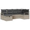 vidaXL Sofa S&aelig;t 6 stk. 6-Antal s&aelig;der Lysegr&aring; polyrattan