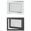 vidaXL Kip & Drej K&aelig;lder Vinduet RISOR 80 x 50 cm PVC og glas