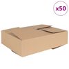 vidaXL Foldbar Kasse 50 pcs Naturfarvet 40 x 30 x 10 cm Pap