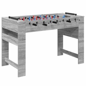 vidaXL Fodboldbord Gr&aring; Sonoma 125 x 60,5 x 80 cm Konstrueret tr&aelig;