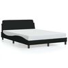 vidaXL sengestel Dover sort 135x190 cm stof