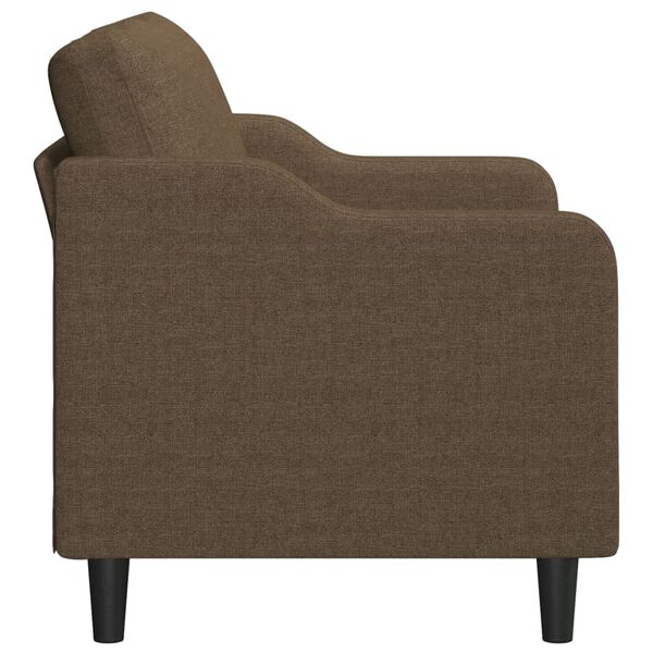 vidaXL 2-personers sofa 140 cm stof brun
