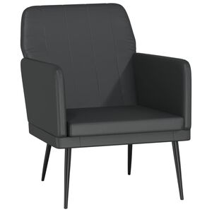 vidaXL l&aelig;nestol 61x78x80 cm kunstl&aelig;der sort