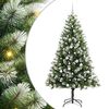 vidaXL Kunstigt H&aelig;ngslet Juletr&aelig; med Flocked Sne Gr&oslash;n og hvid 180 cm