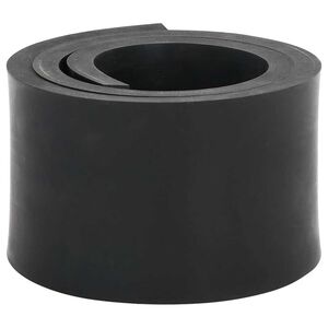 vidaXL gummikant til sneplov 120x8x1 cm sort